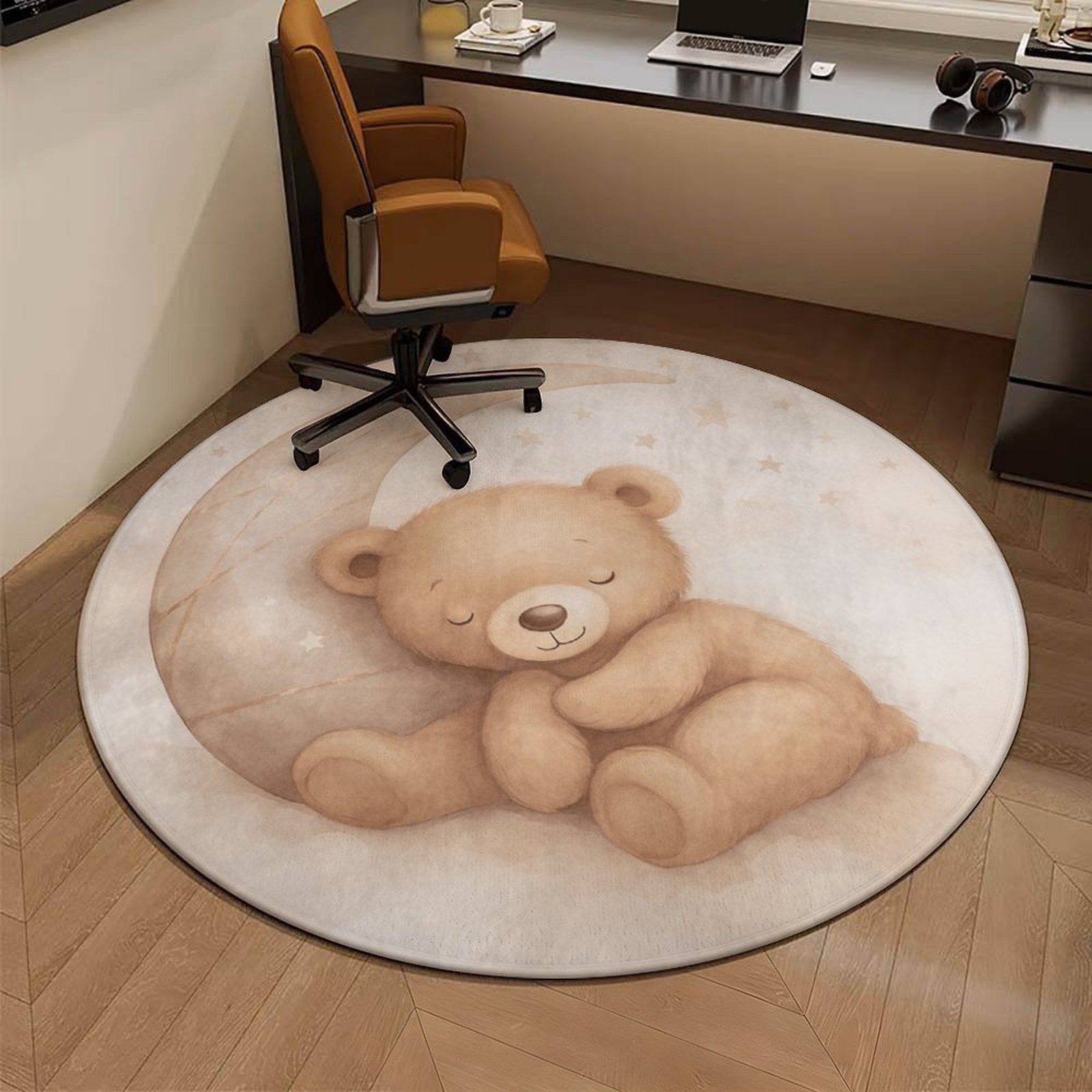 Soft Rug Nursery - Adorabile Tappeto Rotondo in Peluche a