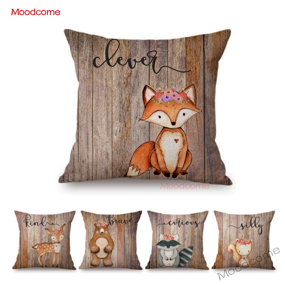 Baby Nursery Cushion - Simpatici animali del bosco struttura in
