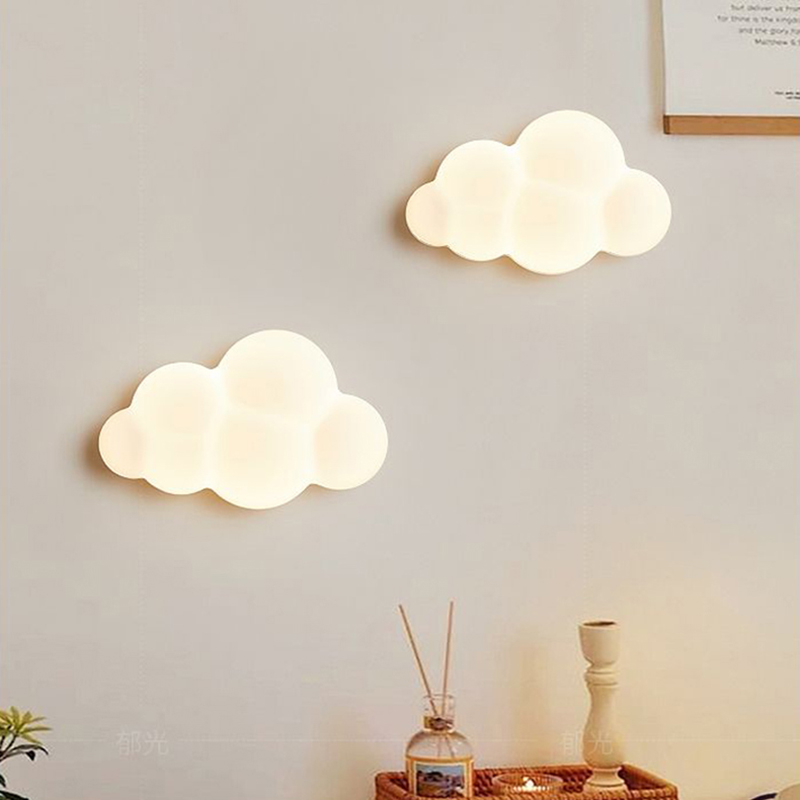 Baby Nursery Light - Lampade da parete a nuvola bianca