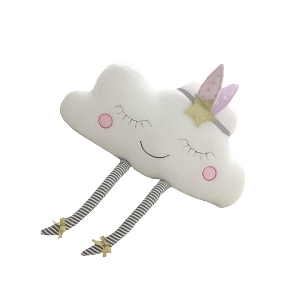 Baby Nursery Cushion - Cuscino Decorativo Smile Cloud, Morbido e