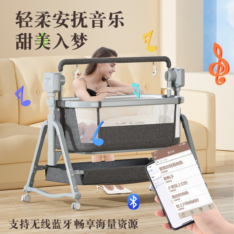 Baby Nursery Rocking Chair - Culla Elettrica Multifunzionale per Neonati, Culla