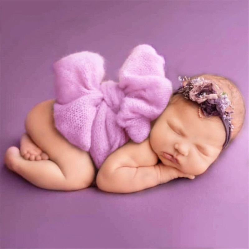 Baby Wrap Stretchy - Cintura per posa con fiocco a