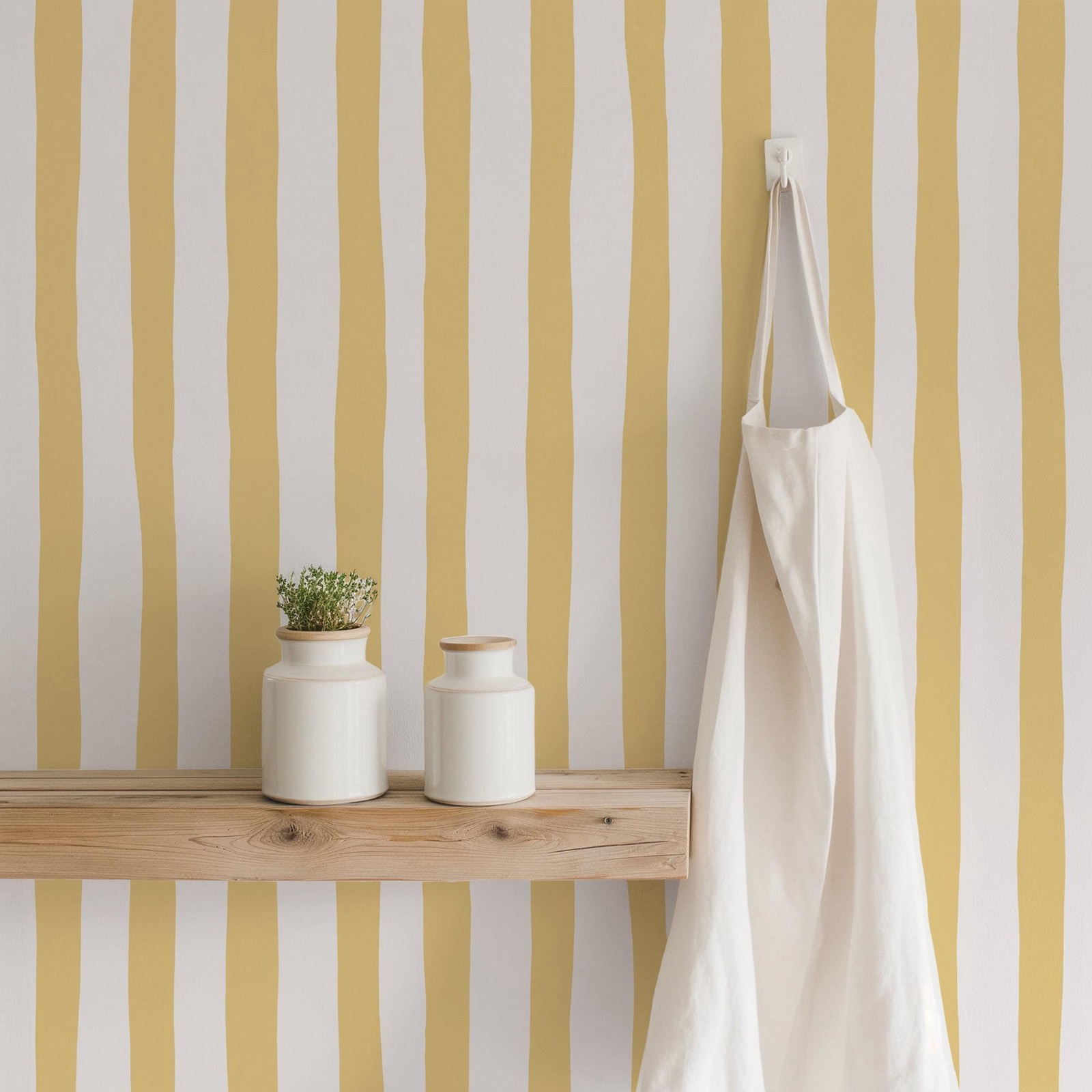 Baby Nursery Peel And Stick Wallpaper - Carta da parati con strisce oscillanti