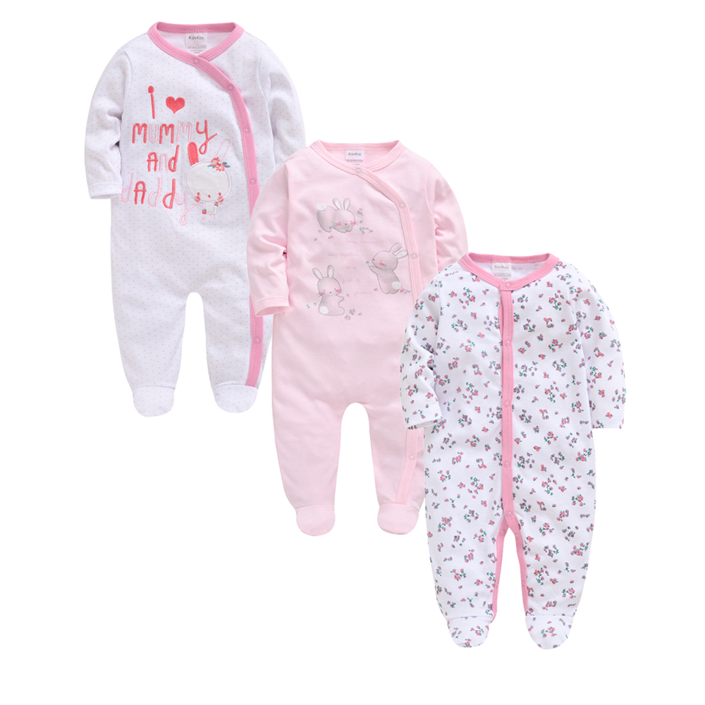 Baby Nursery Accessories - 3 Pz/lotto 100% Cotone Neonate Vestiti