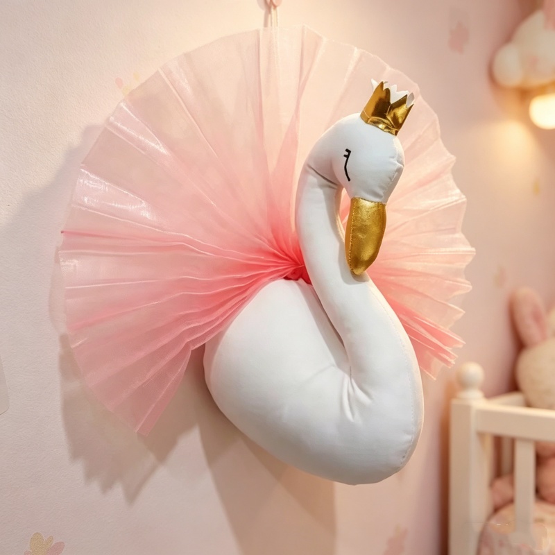 Baby Nursery Layout - Decorazione da Parete in Peluche Morbido