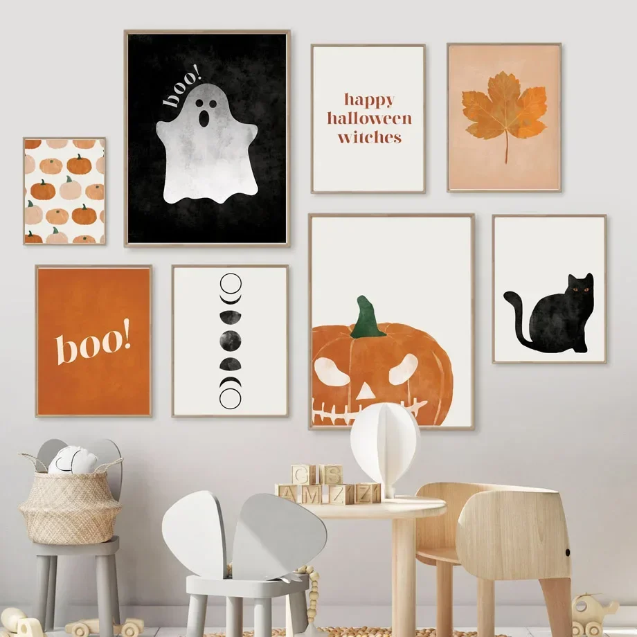 Baby Nursery Decor Girl - Quadro su tela con gatto e