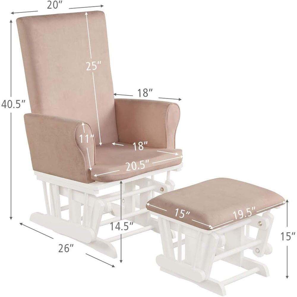 Set Dondolo per Neonati e Pouf - Baby Nursery Nurse recensione e prezzo