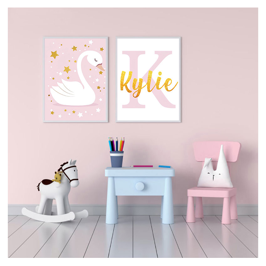 Stampa artistica da parete, po - Baby Nursery Name Wall Art recensione e prezzo