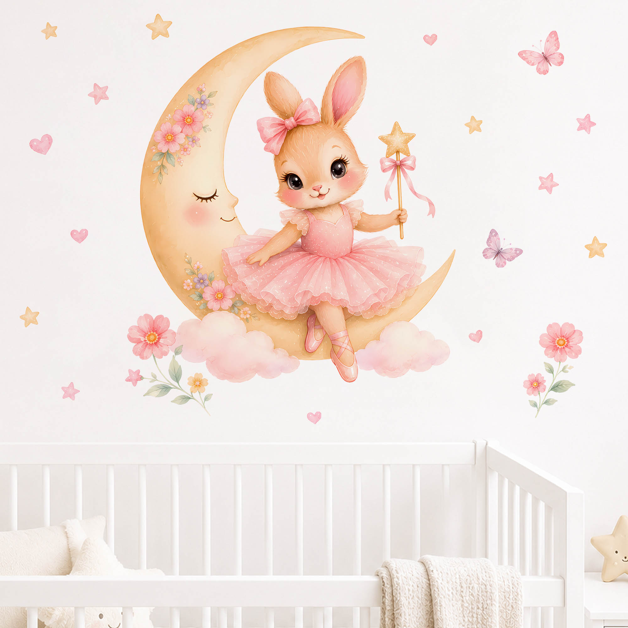 Adesivi Murali Acquerello Ball - Baby Nursery Decor Girl recensione e prezzo