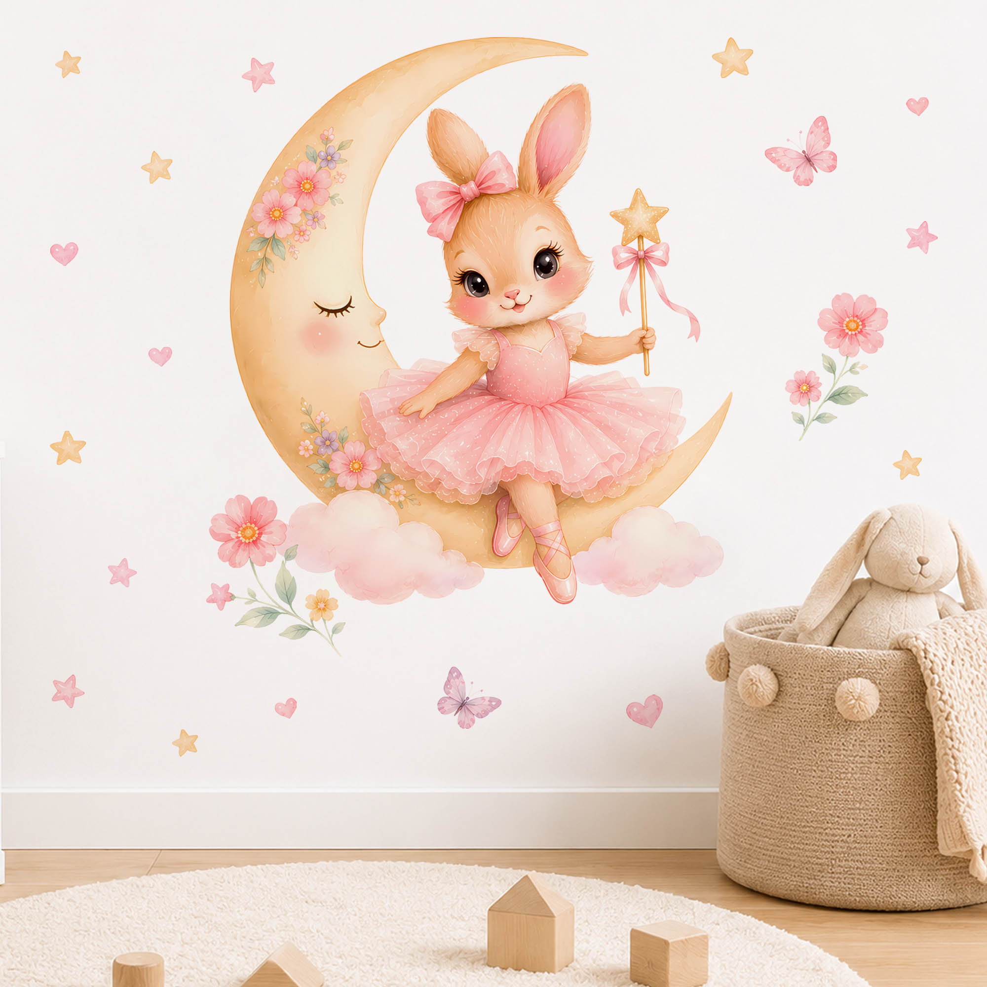 Adesivi Murali Acquerello Ball - Baby Nursery Decor Girl recensione e prezzo
