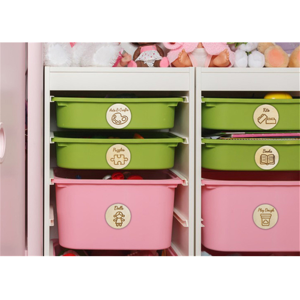 Etichette portaoggetti in legn - Baby Nursery Bundles recensione e prezzo