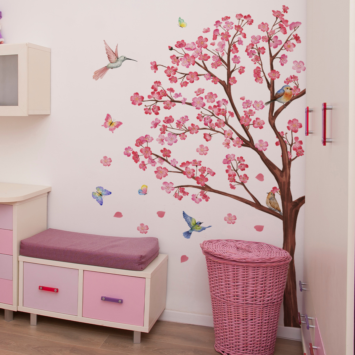 Adesivi murali fiore uccello a - Baby Nursery Accessories recensione e prezzo