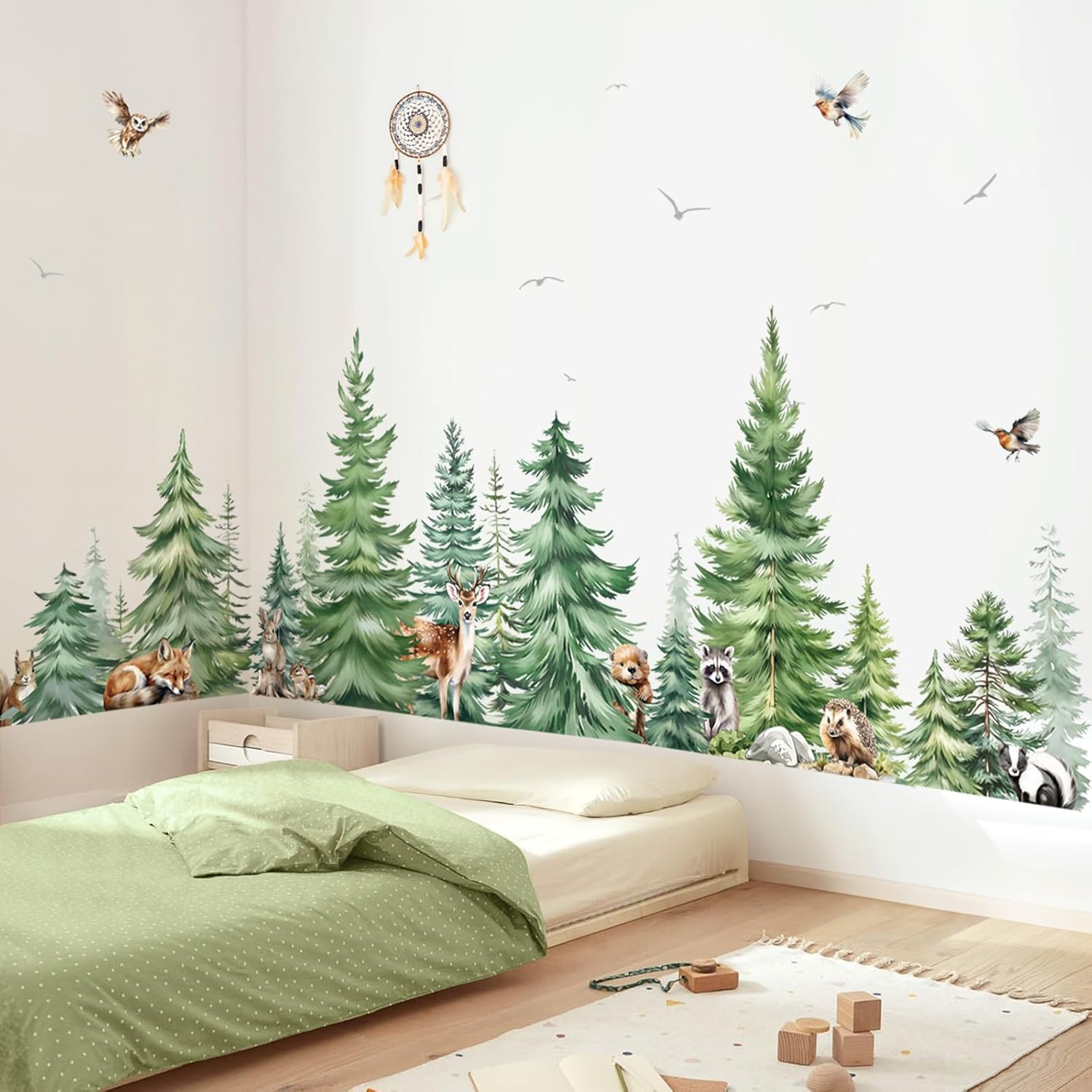 Grande acquerello albero di pi - Baby Nursery Plants recensione e prezzo