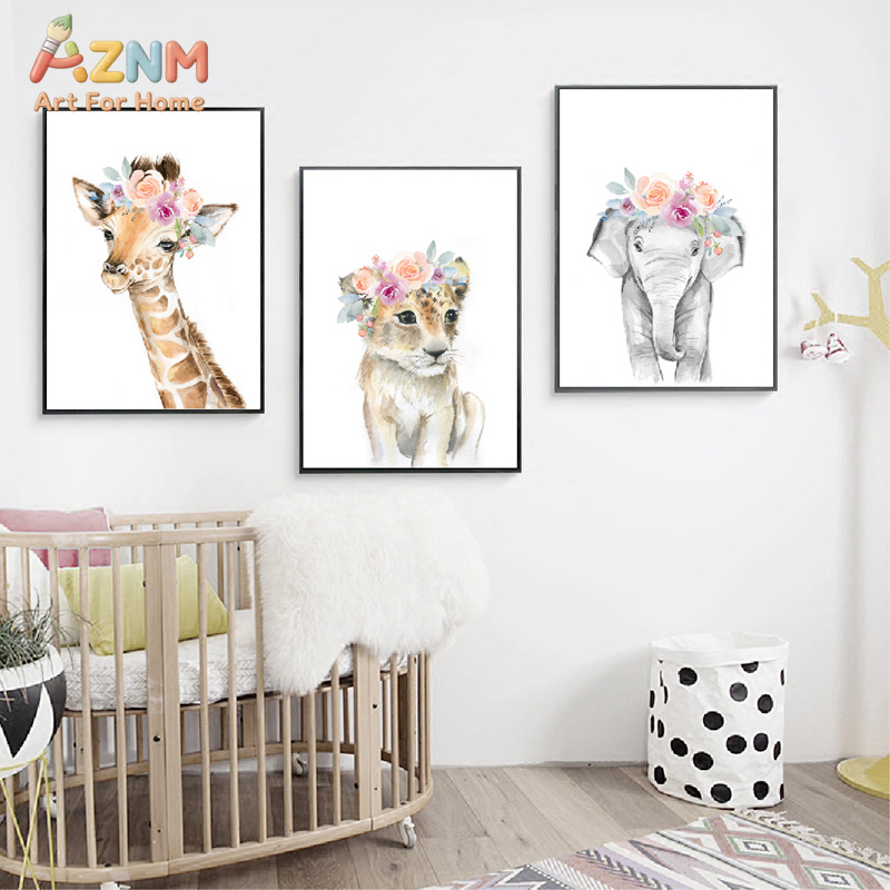 Quadro su Tela Decorativo con  - Baby Nursery Decor Girl recensione e prezzo