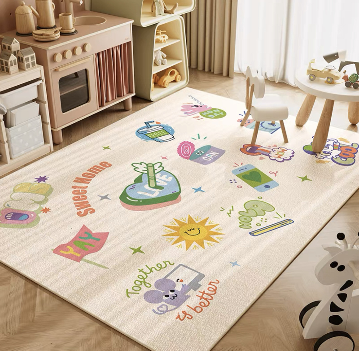 Tappeto da gioco VIKAMA neutro - Soft Rug Nursery recensione e prezzo