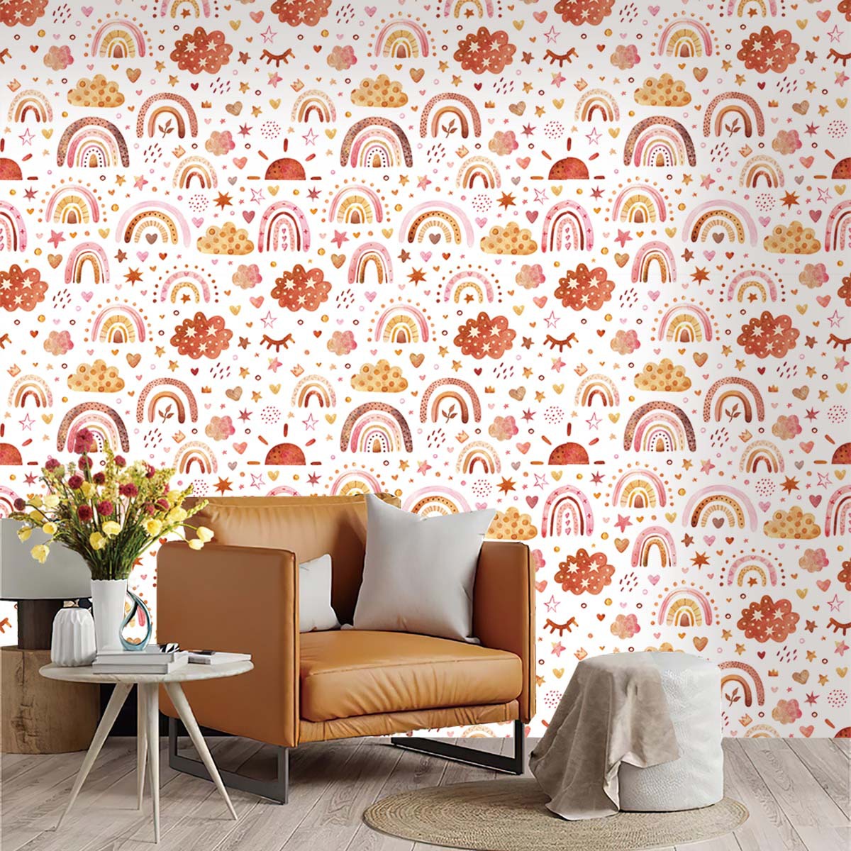 Carta da parati arcobaleno sta - Baby Nursery Peel And Stick Wallpaper recensione e prezzo