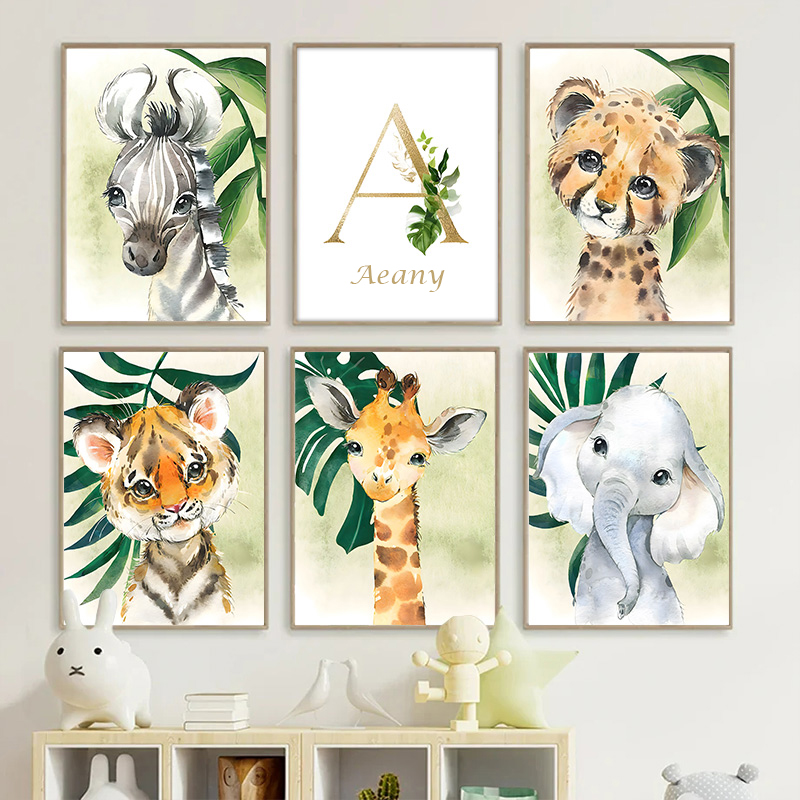 Nome per bambini in oro Poster - Baby Nursery Name Wall Art recensione e prezzo