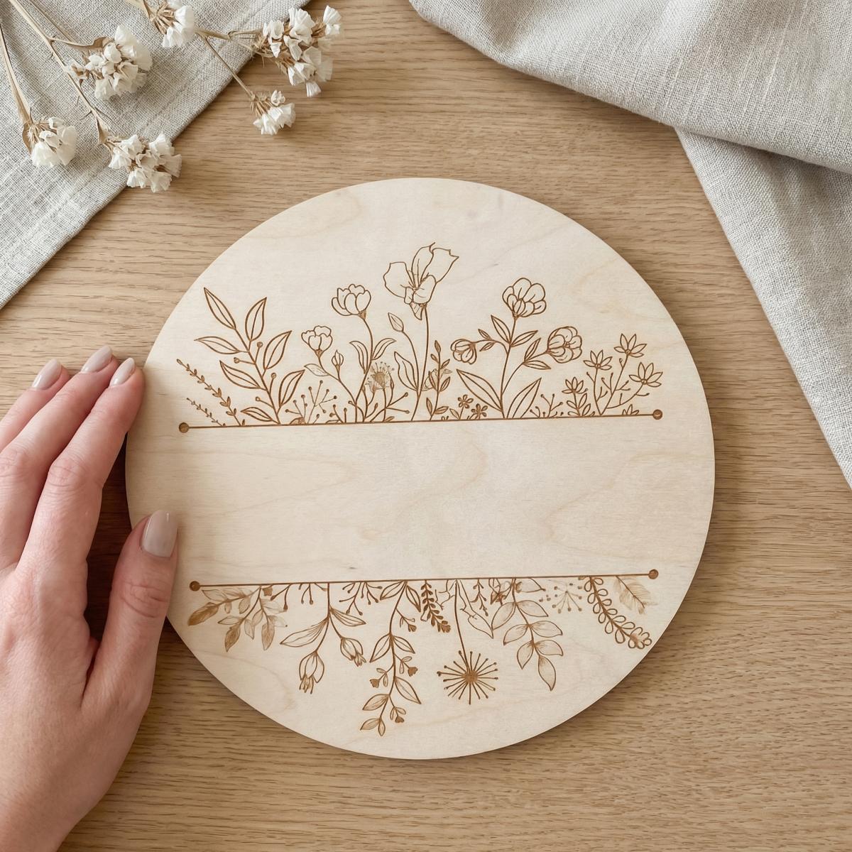 Targa Rotonda in Legno Persona - Baby Nursery Decor recensione e prezzo