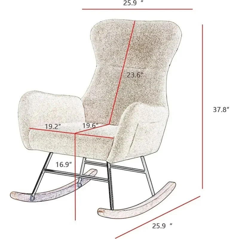 Sedia a Dondolo Hansones per C - Baby Nursery Rocking Chair recensione e prezzo
