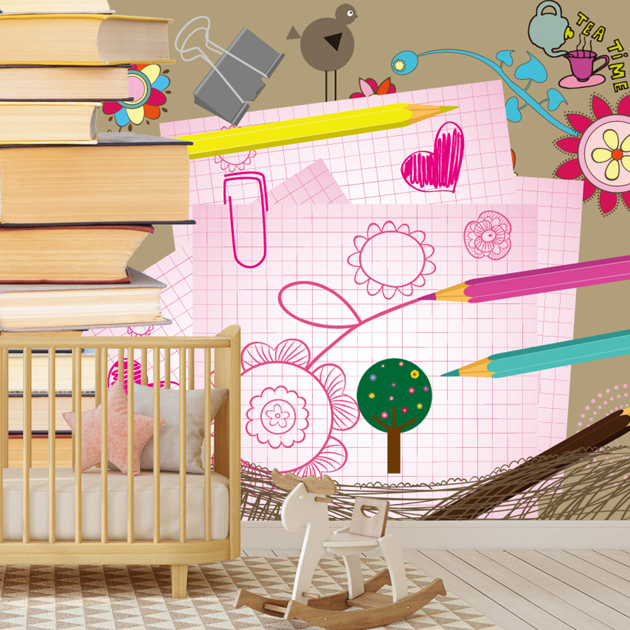 Libri di cartoni animati Diseg - Baby Nursery Peel And Stick Wallpaper recensione e prezzo