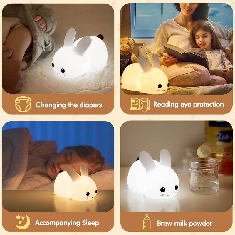 LED Rabbit Night Light telecom - Baby Nursery Light recensione e prezzo