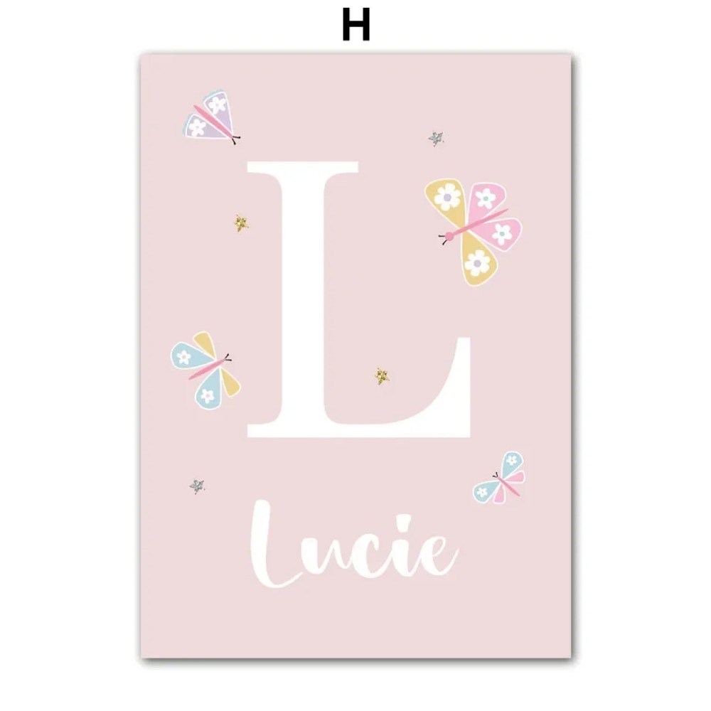 Quadri su Tela con Unicorno Ro - Baby Nursery Name Wall Art recensione e prezzo