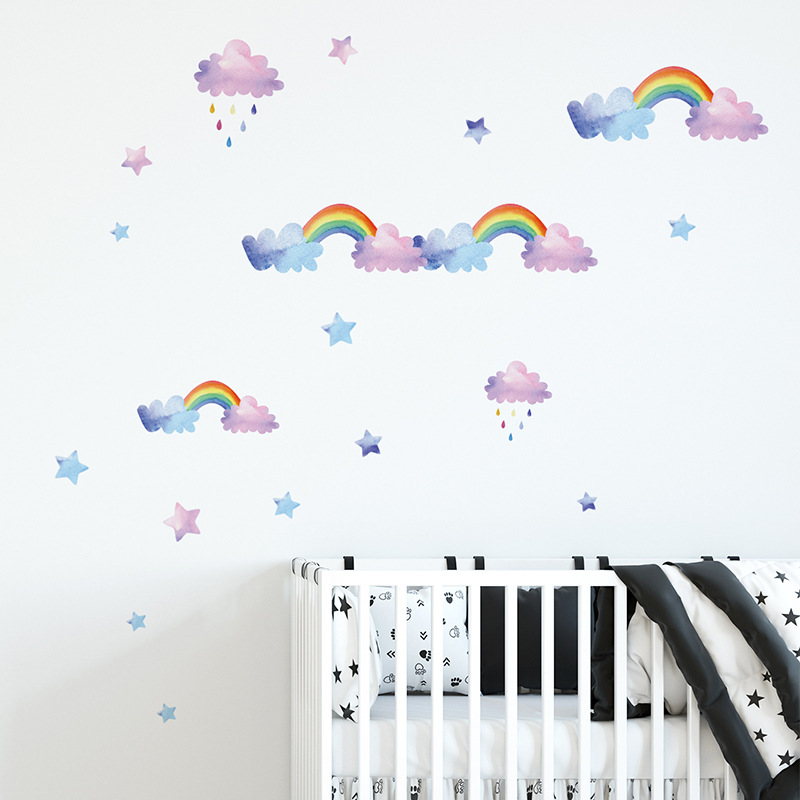 Adesivo Murale Nuvola Arcobale - Baby Nursery Layout recensione e prezzo