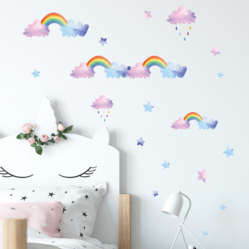Adesivo Murale Nuvola Arcobale - Baby Nursery Layout recensione e prezzo