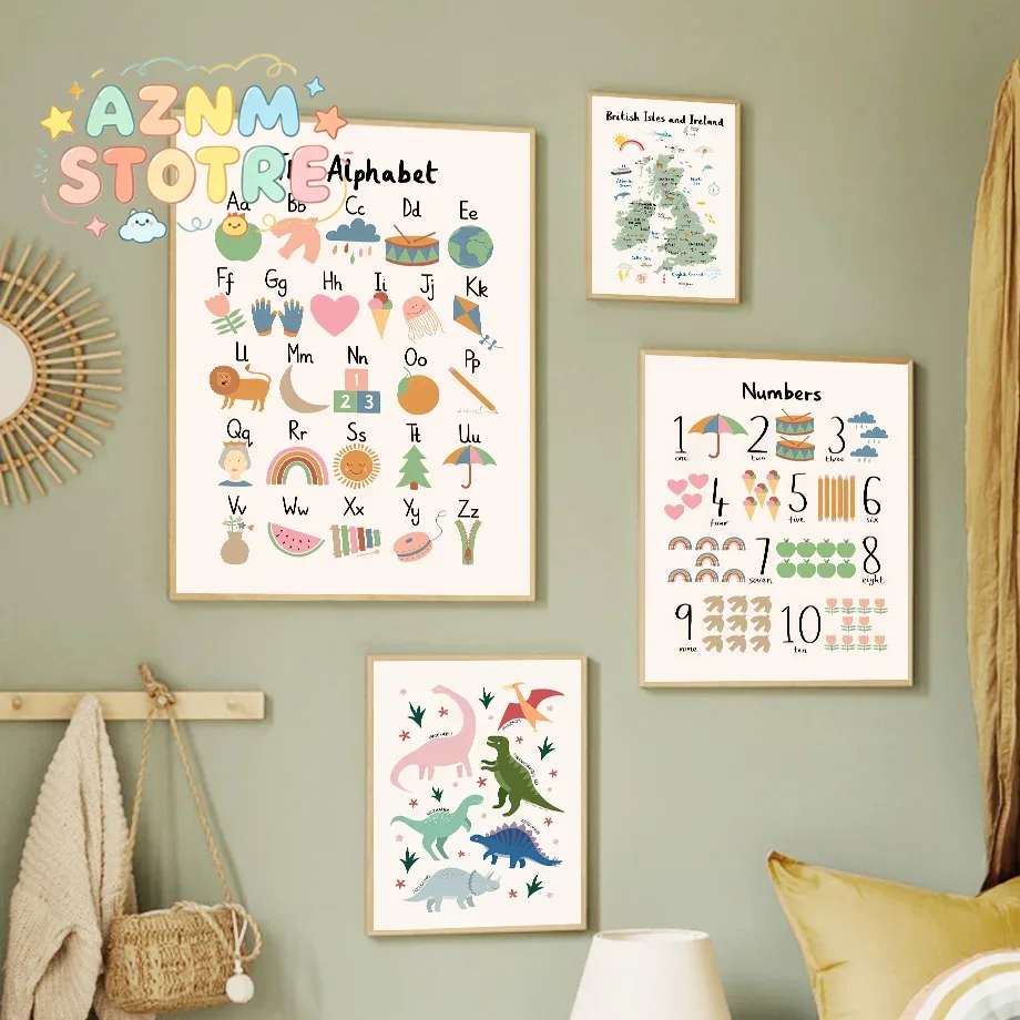 Mappa del Mondo degli Animali, - Baby Nursery Items recensione e prezzo