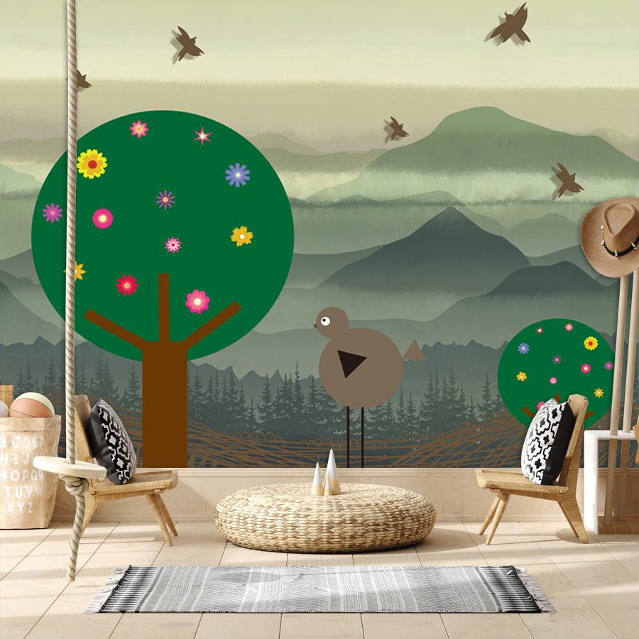 Cartone animato personalizzato - Baby Nursery Peel And Stick Wallpaper recensione e prezzo