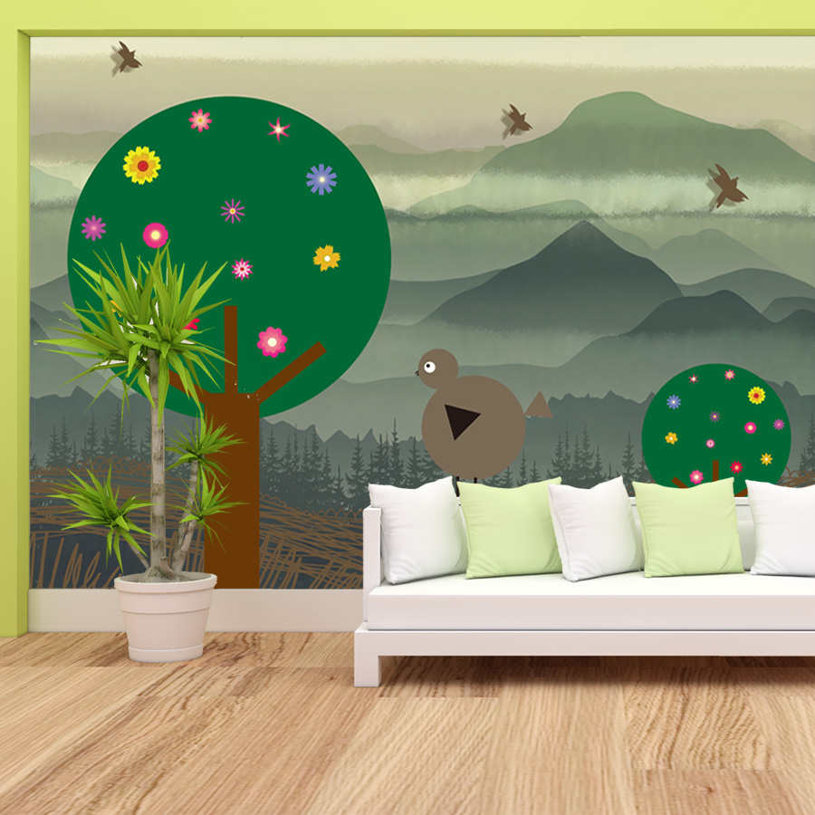 Cartone animato personalizzato - Baby Nursery Peel And Stick Wallpaper recensione e prezzo