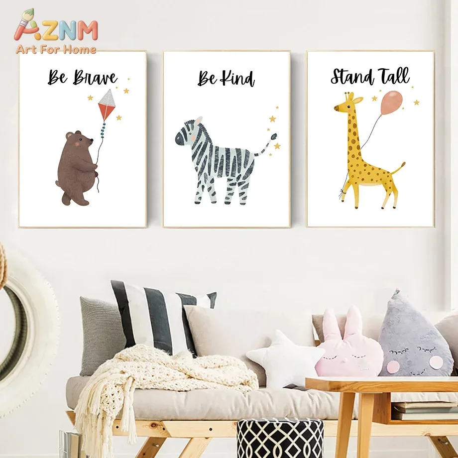 AZNM Be Brave Kind Stand Tall  - Baby Nursery Decor Girl recensione e prezzo